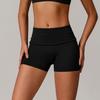 New Style Flip Waist Quick Drying Yoga Shorts For Women, High Waist Sports, Hip Lifting, Running, Fitness Shorts For Women