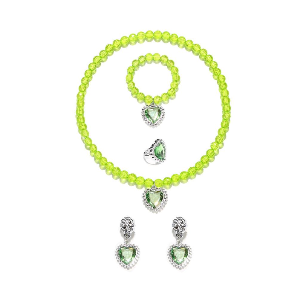 Tiana & Tinkerbell Green Cosplay Jewelry Set