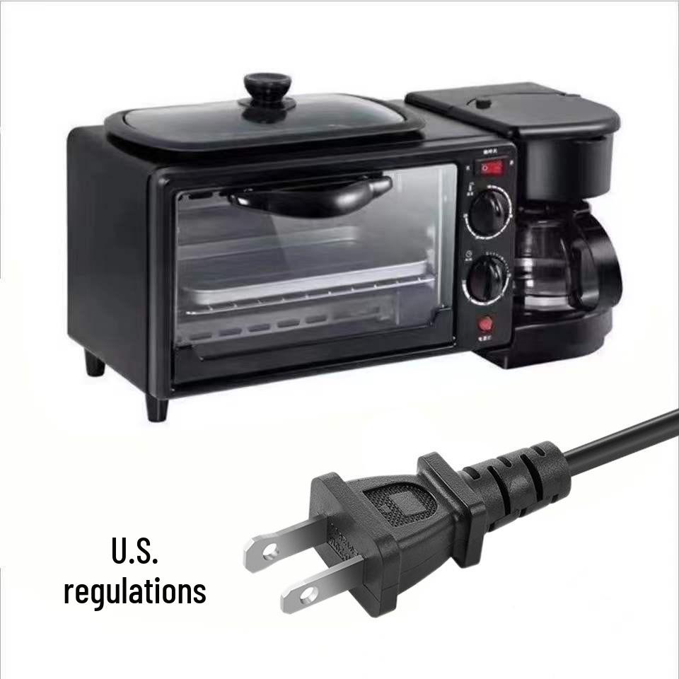 3-in-1 Multifunktionaler Frühstücksautomat mit Toaster und Mini-Ofen