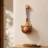 Bag Decoration Pendant Plush Animal Keychain, Soft Stuffed with Braided Cord, Round Cute Keyring Bunny Sheep Charm for Backpack, Decorative Mini Doll
