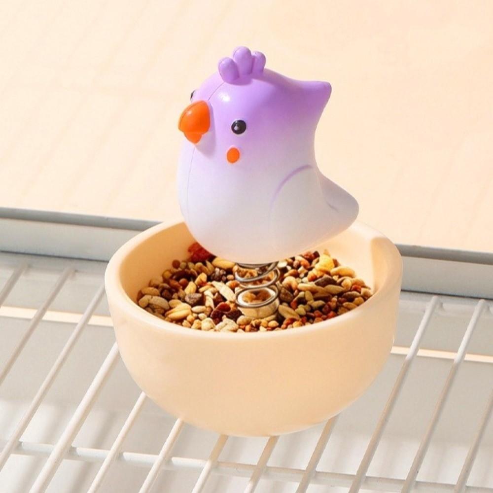 Anti Spill Bird Food Bowl Large Capacity Pet Feeding Cup Practical Food Water Dish Small Pet Bird
