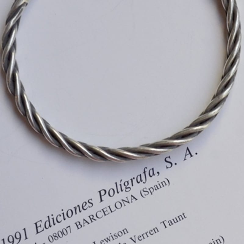 

martha in the garret roly poly brace.iii silver