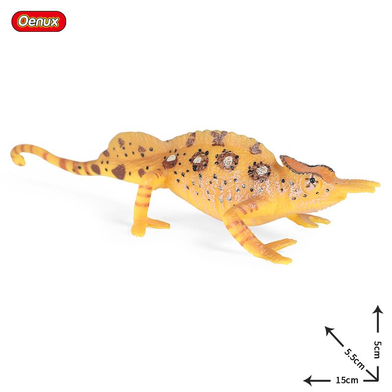 Oenux New Simulation Wild Reptile Animals Action Figures Lizard Model Figurines Kids Education Congnitive Scene Decoration Toy