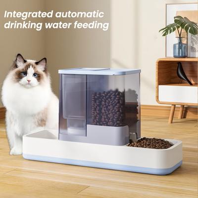 Automatic Pet Feeder And Water Dispenser 2 In 1 Cat Feeder Dish Pet Food And Water Feeder for Small Medium Pets Cat Dog Puppy