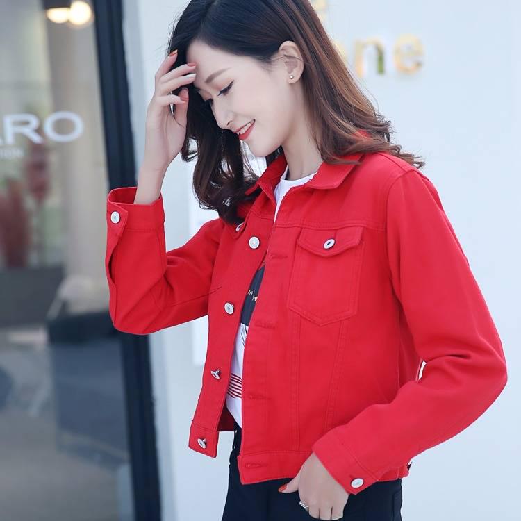 Fashion Slim Women Denim Jacket Female Loose Cowboy Coat 2019 Autumn Cool Pockets Girl Jean Outwear
