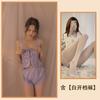 Sex Underwear Lace Set Passion Suspender Pajamas Uniform Transparent Ice Silk Thin Sao Temptation Two-piece Set