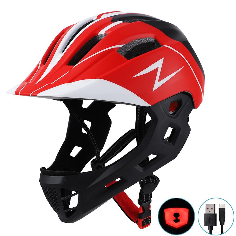 Customized Fullface Road Bike Helmet PC Shell MTB & Bicycle Downhill Rechargeable Breathable Riding Helmets