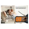 DAB373BT Emergency Radio with 5000mAh Solar Battery & Alarm Clock Feature in Blackout - E 0619