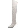 Sexy Overknee High Boots For Women Point Toe Fetish Party Shoes Thin Heel Over the Knee Boots Green Black White Winter Long Boot