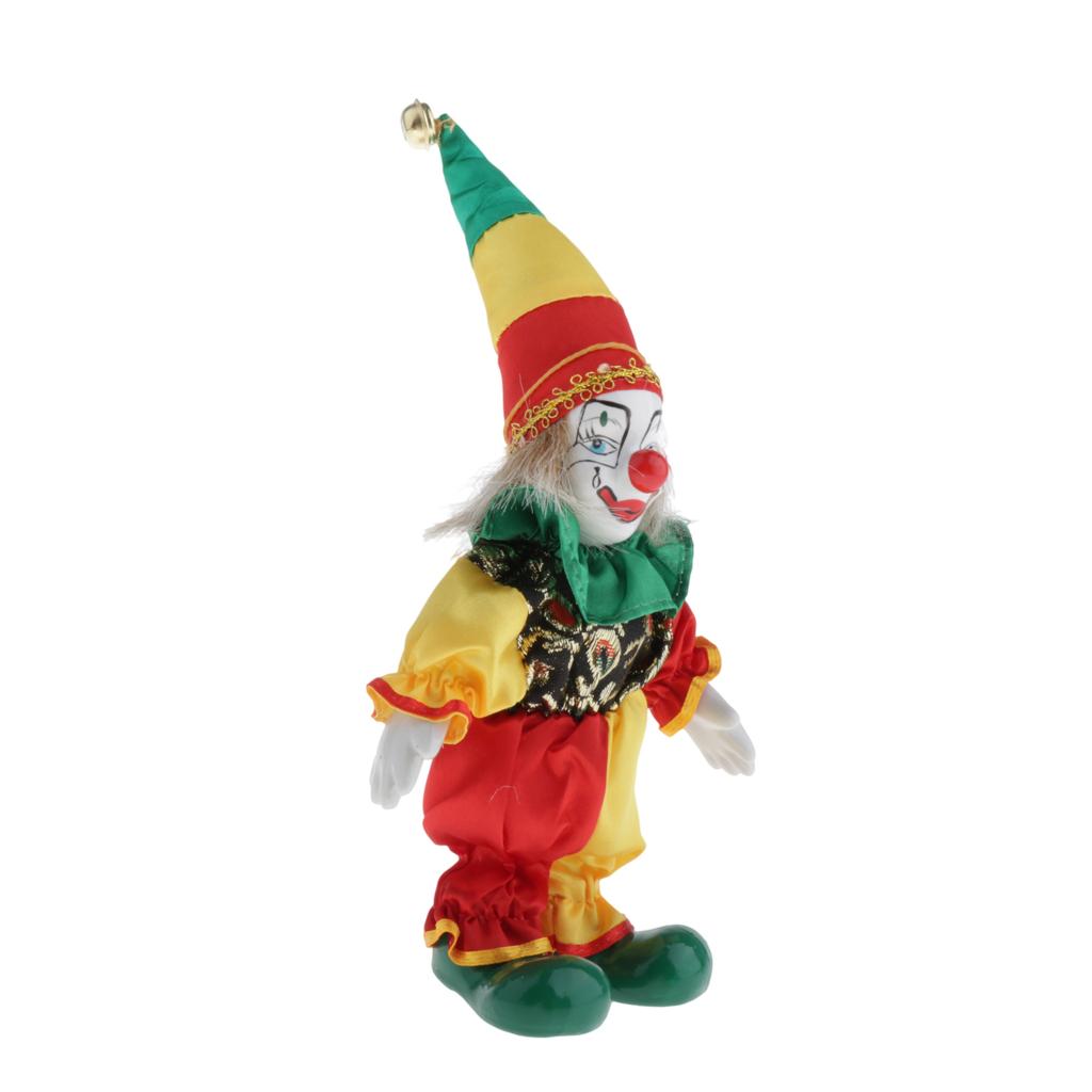 Sammlerstück Lustige Stehende Puppe Clown Porzellan Dekoration Geschenk