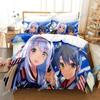 3D Kawaii Anime Zuikaku 3D NEW Duvet Cover Pillowcase Bedding Set Adult Boy Girl Bedroom Decoration Children Single Double Large
