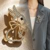 High-End Luxury Rabbit Bow Tie Brooch: Premium Suit Lapel Pin