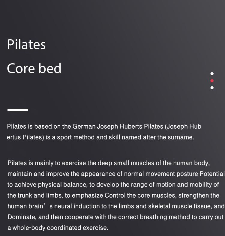 Velké skládací Pilates Reformer vybavení Core Yoga postel Domácí fitness hubnutí Ocel ABS oceli materiál Pilates stroj