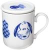 Mug with Tea Tea Japanese Dyed Gourd Made In "PEANUTS" Strainer, Mate, Approx. 300ml, Pattern, Design, Japan, SN84-12