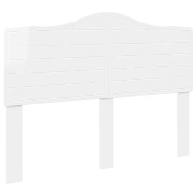 Headboard Glossy White Engineered Wood