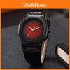 Herren-Quarz-Uhr mit Krötenmuster-Lederarmband für Business Casual und als Geschenk