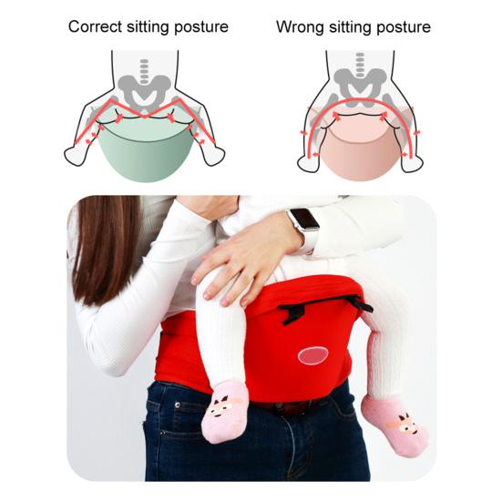 Baby Carrier Ergonomic Design Non Slip Breathable Boys Girls 3-in-1 Multifunctional Baby Waist Stool Daily Use