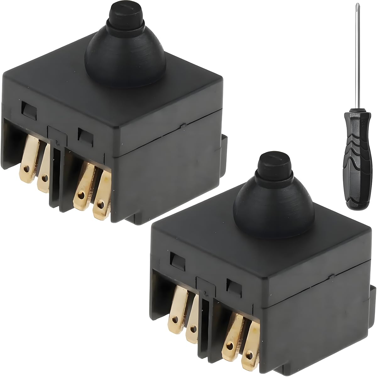 

ZHUROUPU 2 шт. Заміна вимикача кутової шліфмашини Сумісний для кутової пилозахищеної кнопки Заміна силового вимикача для BOSCH GWS Кнопковий вимикач