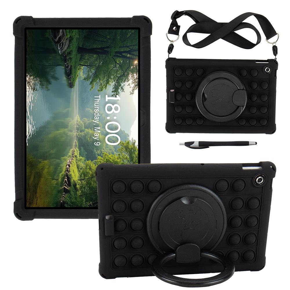 For Lenovo Tab TB311FU Case 2025 10.1 Inch Handle Stand Rotating Silicone Cover Soft Shell