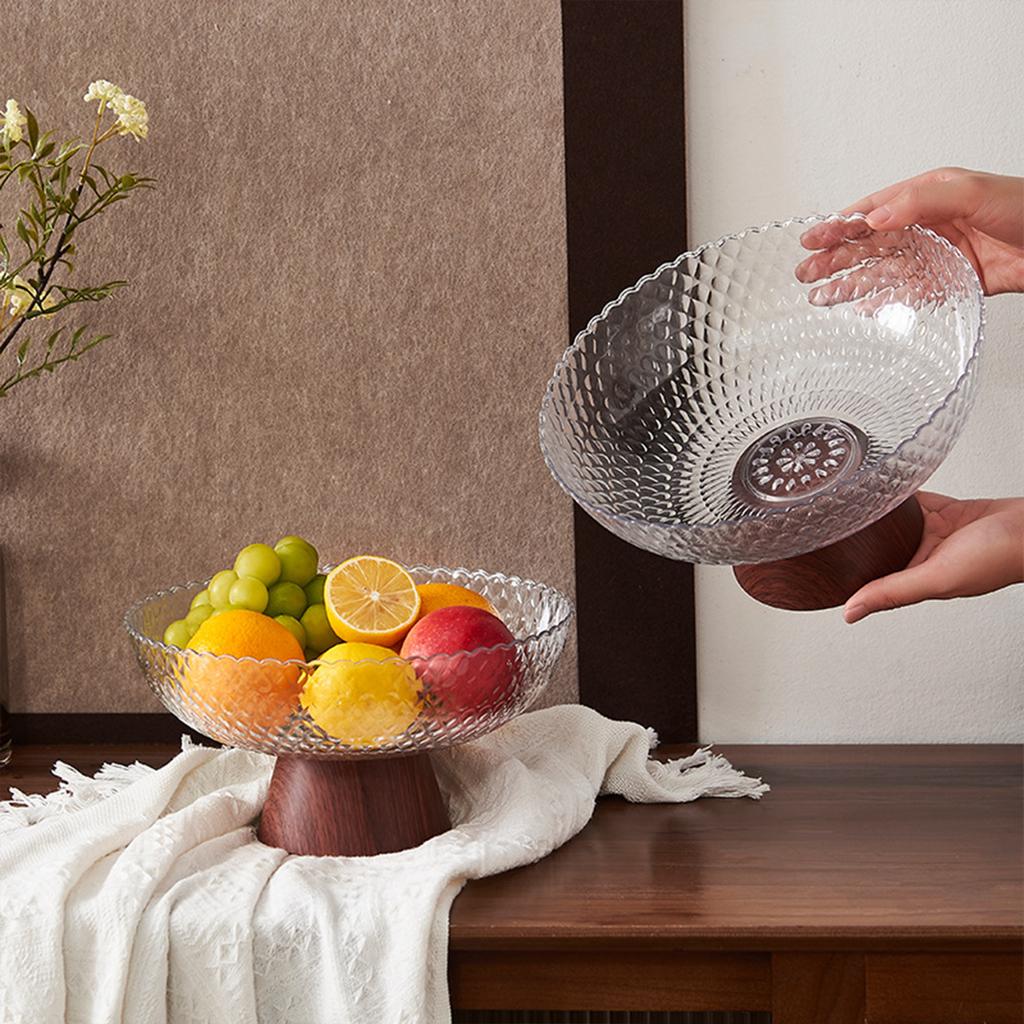 Fruit Bowl Basket Desk Organizer Holder Countertop with Draining Holes Serving Tray Plate for Restaurant Parties Snack Food