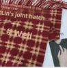 2024 Winter Women's Plaid Scarf: Korean Retro Style, Warm Imitation Cashmere Shawl for Students and Couples
