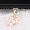 Fashionable Pink Flower Letter Phone Dust Plug, Exquisite A-Z Letter Alloy Pendant, Suitable As a Birthday Gift for Women