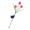 Solar Tulip Garden Light 3 Branches Waterproof Outdoor Solar Tulip Flower LED Stake Light for Patio