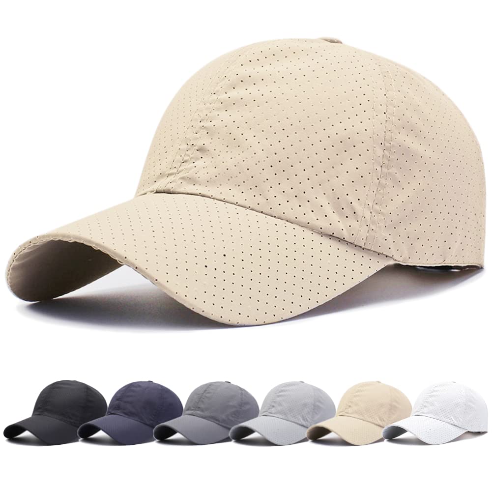 

Andeor Mesh Cap Summer Solid Color Hat with UV Sun Slimming Casual and Stylish Baseball Cap for and Outdoor Unisex Men s [UV Protection, Lightweight,
