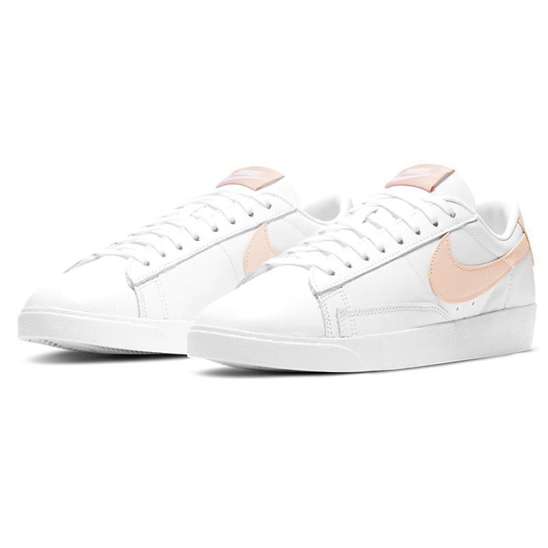 Nike Blazer Low Le Light Orange/White Women's Sneakers Skateboard Shoes AV9370-118