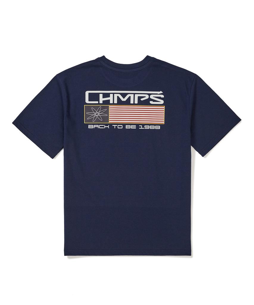 BORN CHAMPS Back To Be Chmps Logo Short Sleeve T-Shirt B24St07Na
