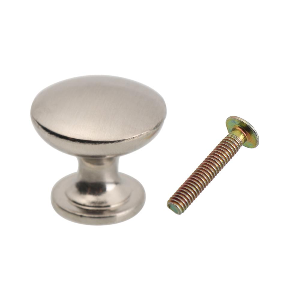 Zinc Alloy/Aluminium Alloy Cupboard Door Pulls Drawer Handles Round Cabinet Knobs With Screws Furniture Hardware