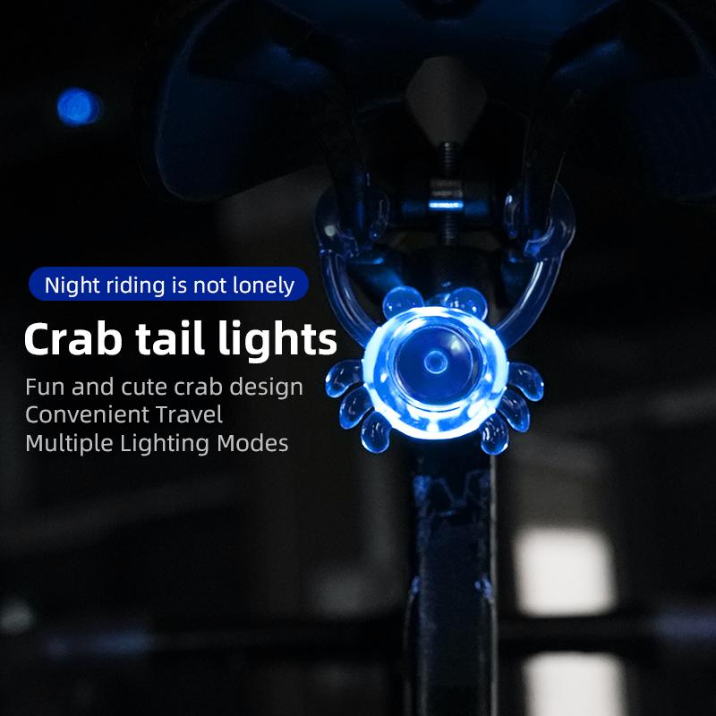 Portable High Brightness LED Bike Rear Light Waterproof Long Battery Life Night Cycling Taillight Easy To Install
