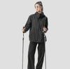 Nordic Walking Stick, Aluminum Trekking Pole, 110 - 130 Cm, Brown - 1 Pc.