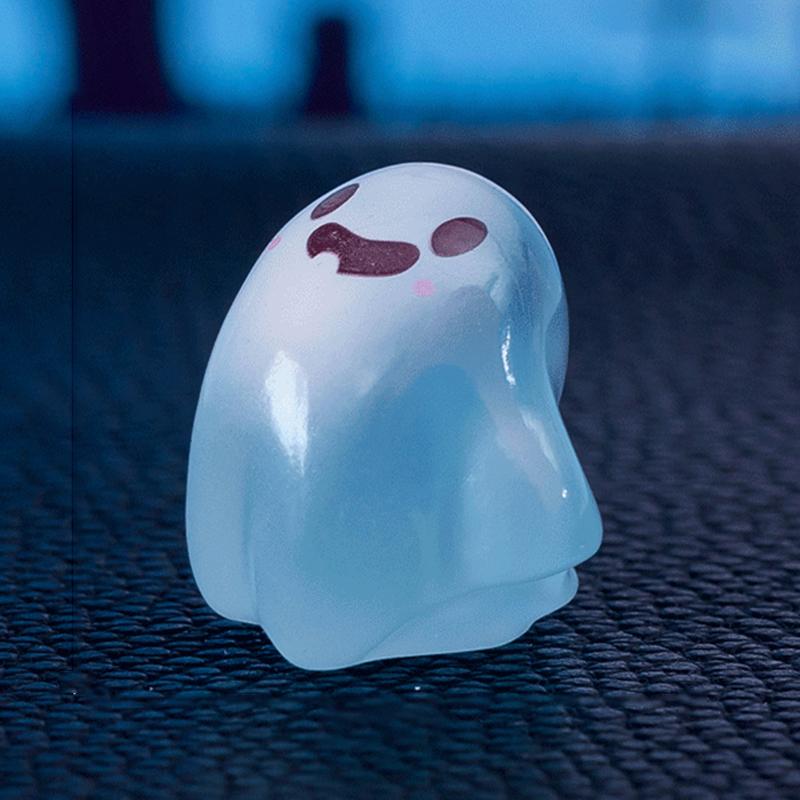 1/6PCS Glow In The Dark Mini Ghost Figures, Luminous Ghost Miniature Resin Figurines, Cute Ghosts Figure Garden Decor