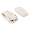 4-Button Key Fob Cover for Toyota Full Cover Key Fob Case Gold Edge Car Key Protection Cover Key Fob Shell Smart Remote Key Case