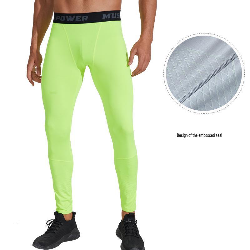 Herren Europäische & Amerikanische Schnelltrocknende, Schweißableitende Kompressions-Sporttights