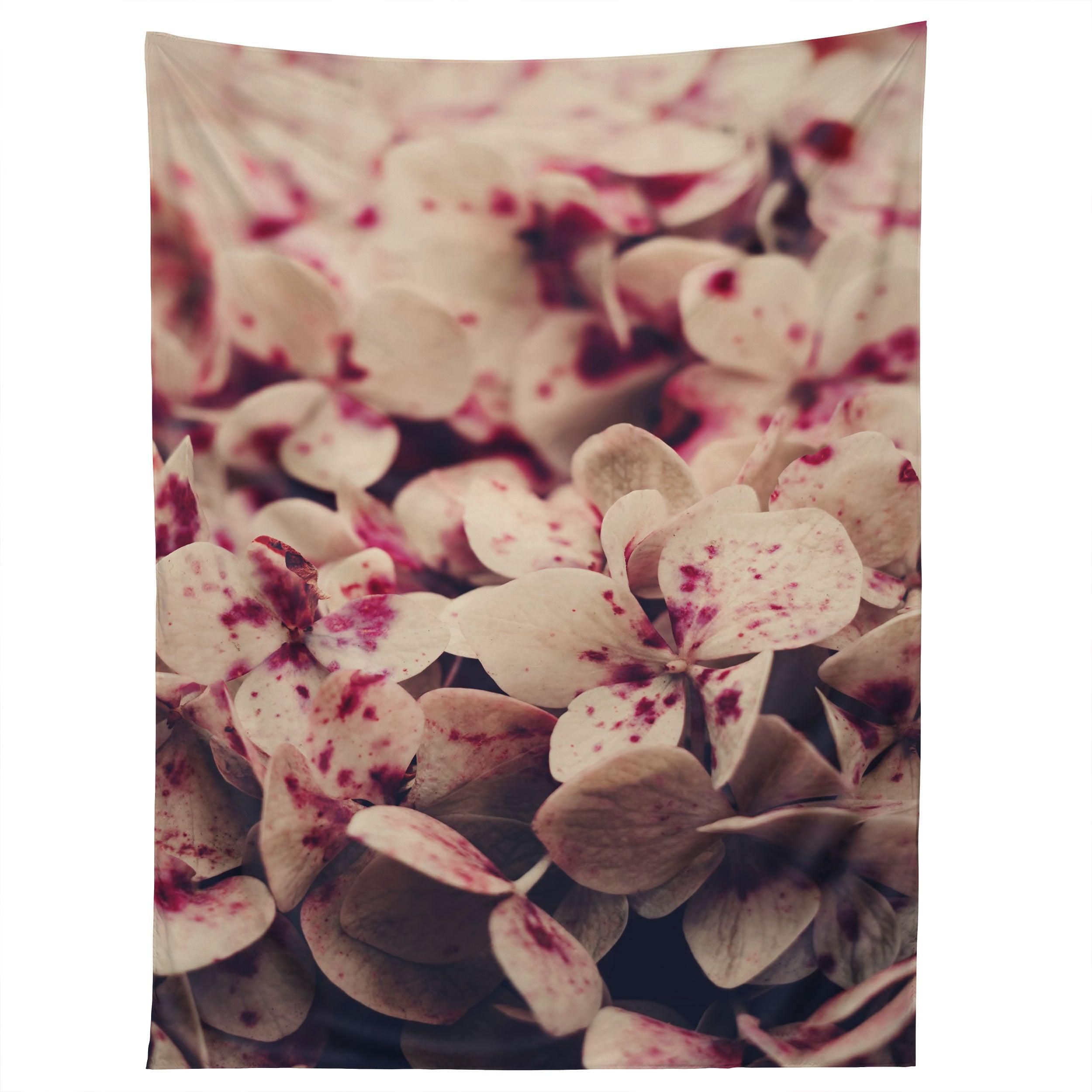 HYDRANGEA PINK FRECKELS tapestry 75x100