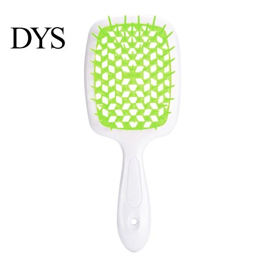 Ergonomic Grip Hair Brush Detangling Hollow Handle Scalp Massage Women Girls Wet Mesh Design Dry Long Curly Fluffy Styling Comb Hairdressing Tool And