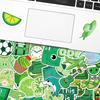 T01040669 Clearance 100 Sheets Of Green Mix And Match Small Fresh Stickers S Wind Series