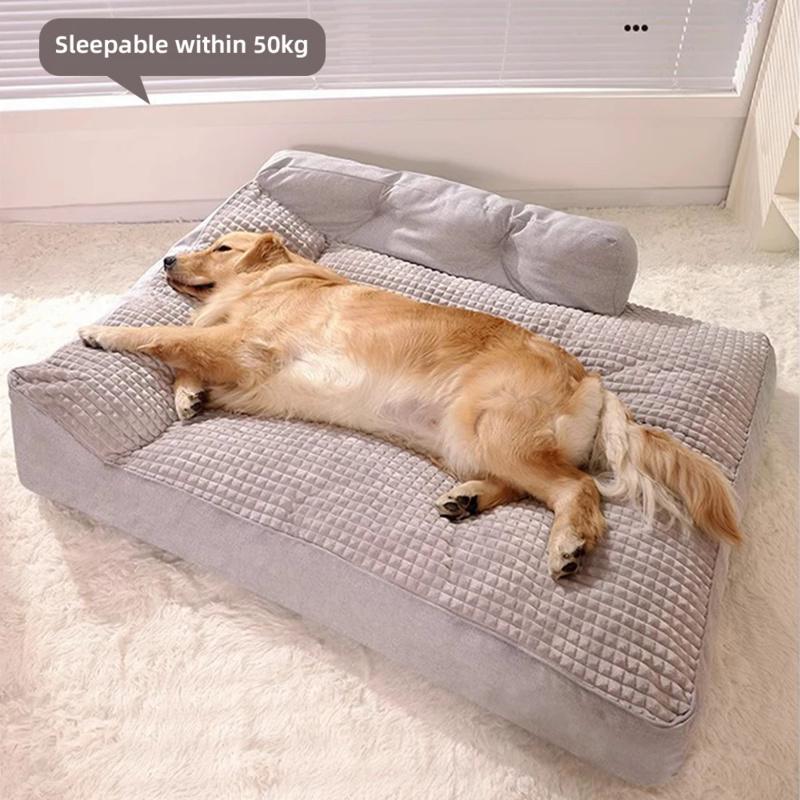 Large Dog Bed for Small Medium Dogs Soft Fleece Nest Big Dog Sofa Bed Winter Warm Cat House for Pet Sleeping Bed Pad Supplies
