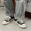 S white low-top canvas shoes men's retro women's shoes pointed student board shoes classic trendy shoes