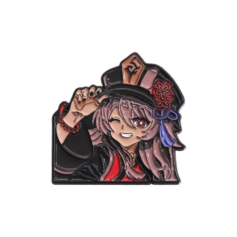 Cartoon Game Characters Enamel Pins Custom Cool Boy And Girl Brooches Lapel Badges Gothic Jewelry Gift for Kids Friends