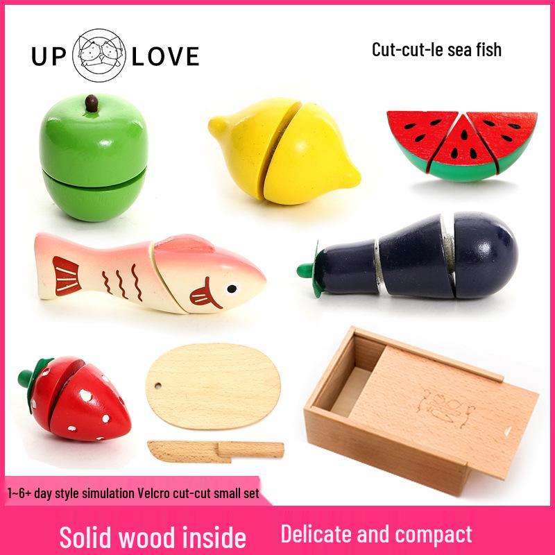 

UP LOVE 1-6 Year Old Girls Play Kitchen & Fruit Cutting Toy Set