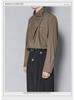 Men's Retro French-Style Stand-Up Collar Irregular Shirt