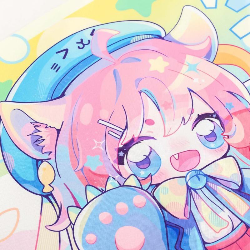 Laptop Mousepad Cute Kawaii Anime Girl Deskmat Long Table Mat Teen Girls Bedroom Student Placemat Keyboard Mat Large Mouse Pad