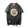 American Retro Heavyweight Pure Cotton Trendy Brand Letter Print T-Shirt Men's Short-Sleeve Summer Foreign Trade Men's Vintage T-Shirt