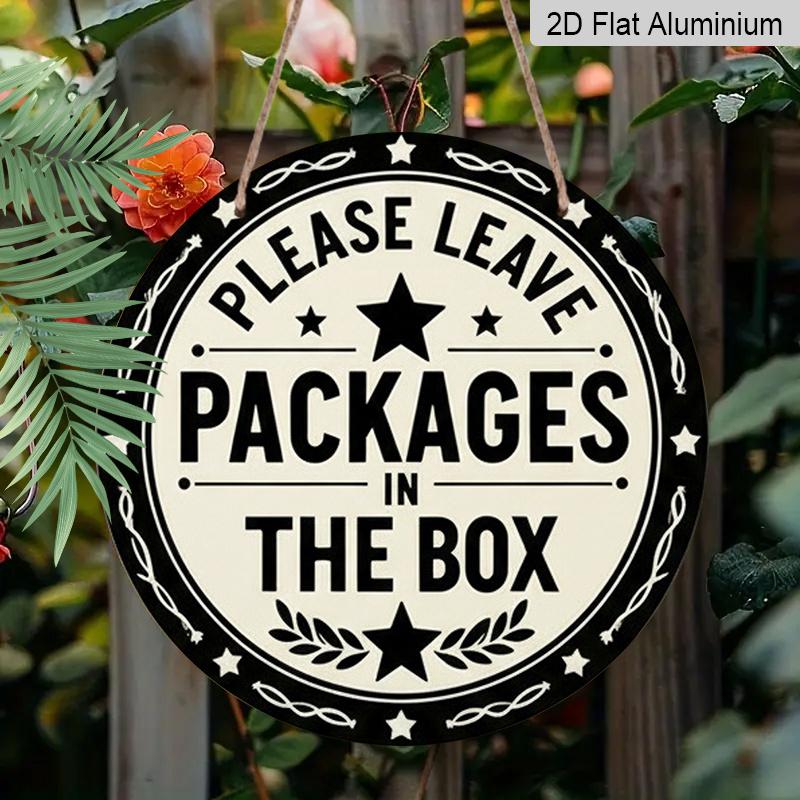 2D Flat, 1pc Vintage Round Aluminum Wall Sign with Star Emblem - Rustic Metal Wall Art Suitable for Home, Garage, Cafe - Multi- Holiday & Year-Round