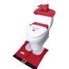 Set Christmas Decorations Decorative Products Toilet Seat Cover Toilet Case Rug Set Toilet Mat