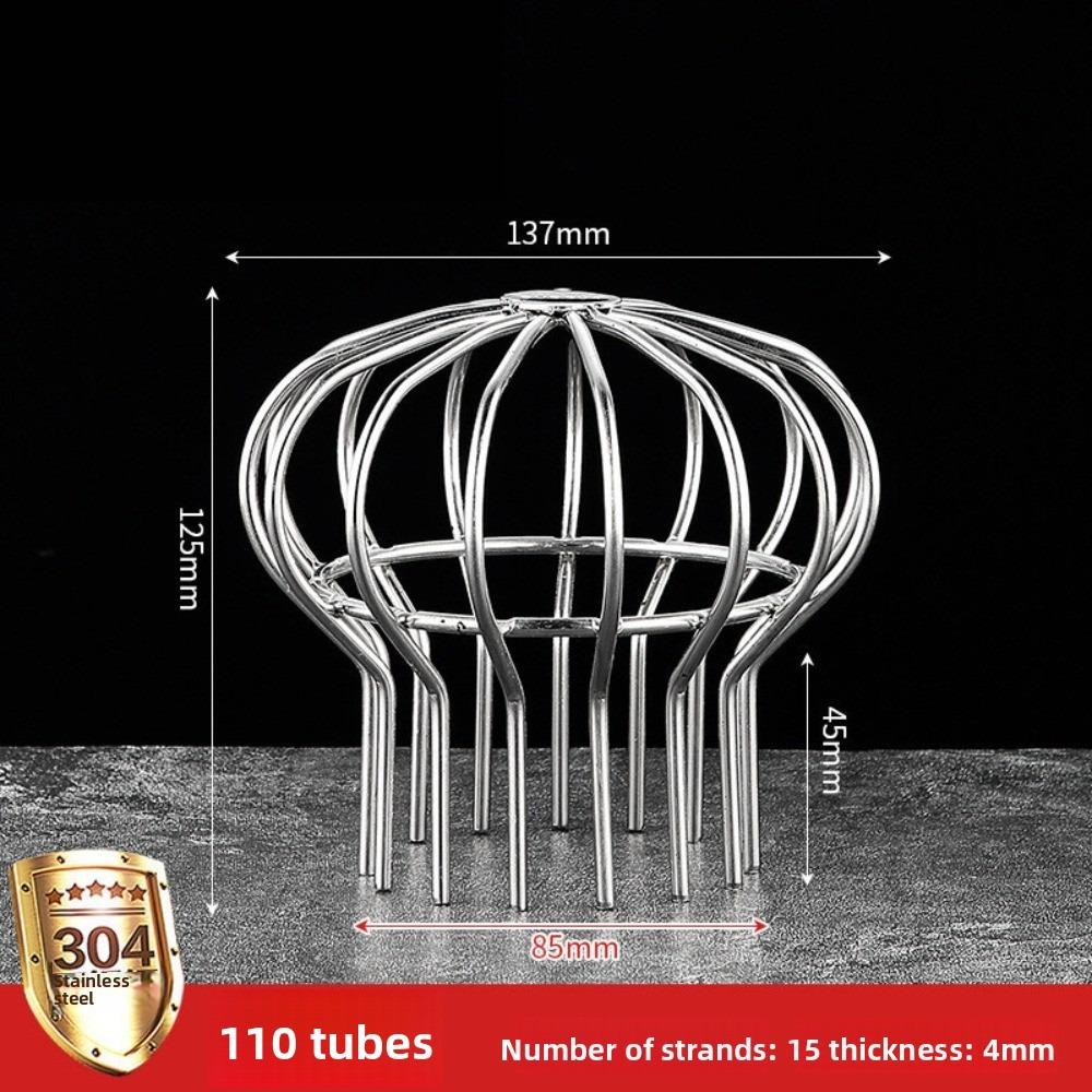 304 Stainless Steel Gutter Balloon Guard Filter Anti-leaf Fall Anti-blocking Rooftop Floor Drain Cover Easy Installation