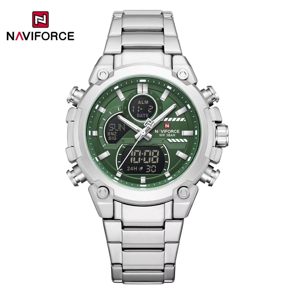 NAVIFORCE Business Original New NF 9278 Men's Watch Waterproof Digital Fashion Night Light Men's Watch Classic Business Watch